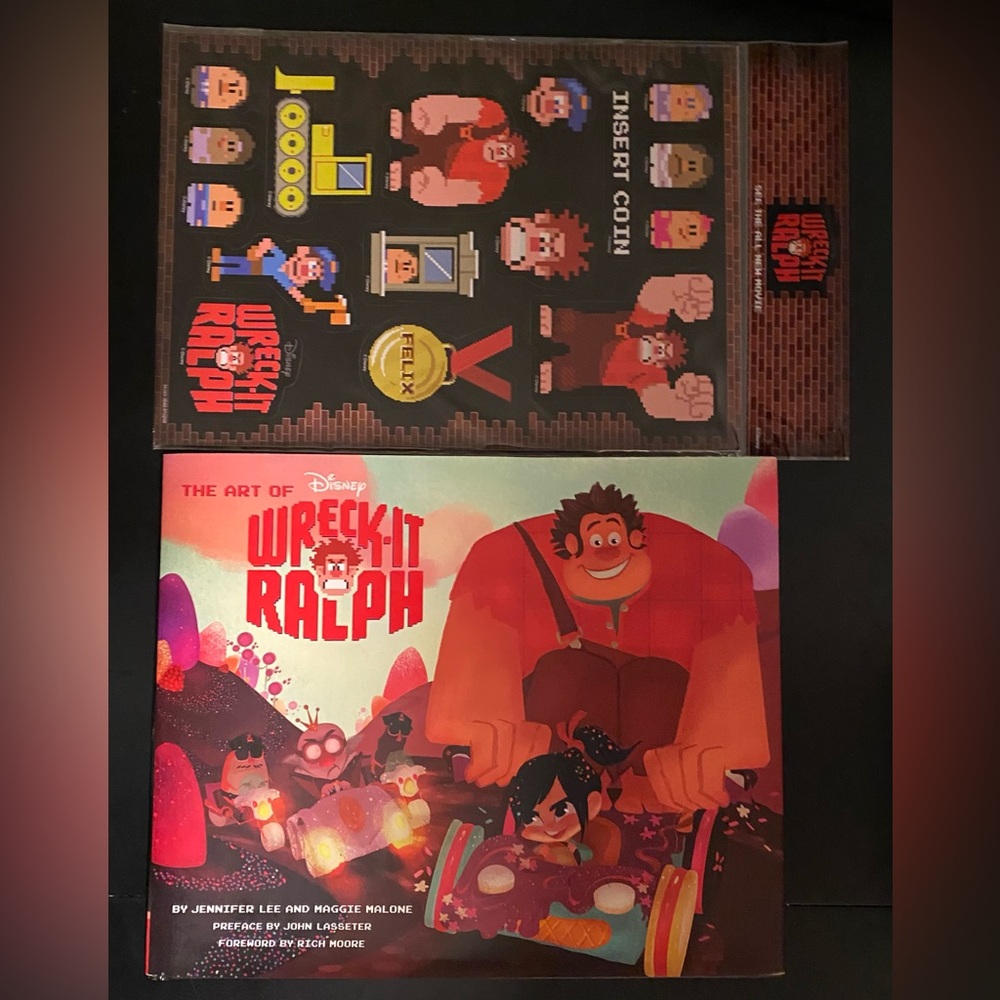 The Art of WRECK-IT RALPH 2012 DISNEY Chronicle Books OOP 1st Ed NEW + STICKERS!